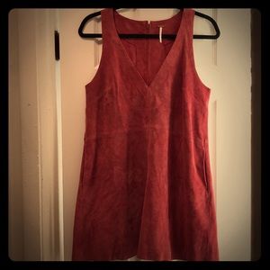 Free People Retro Love Suede Dress
